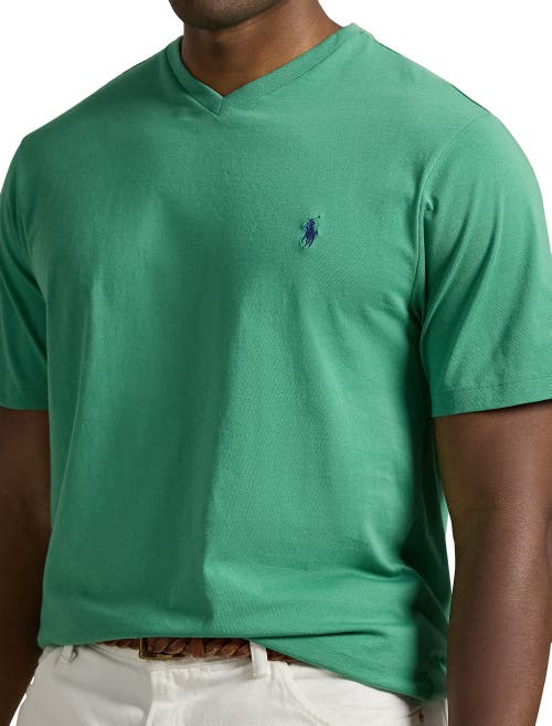 Polo Ralph Lauren Big & Tall Classic Fit V-neck T-shirt In Raft Green
