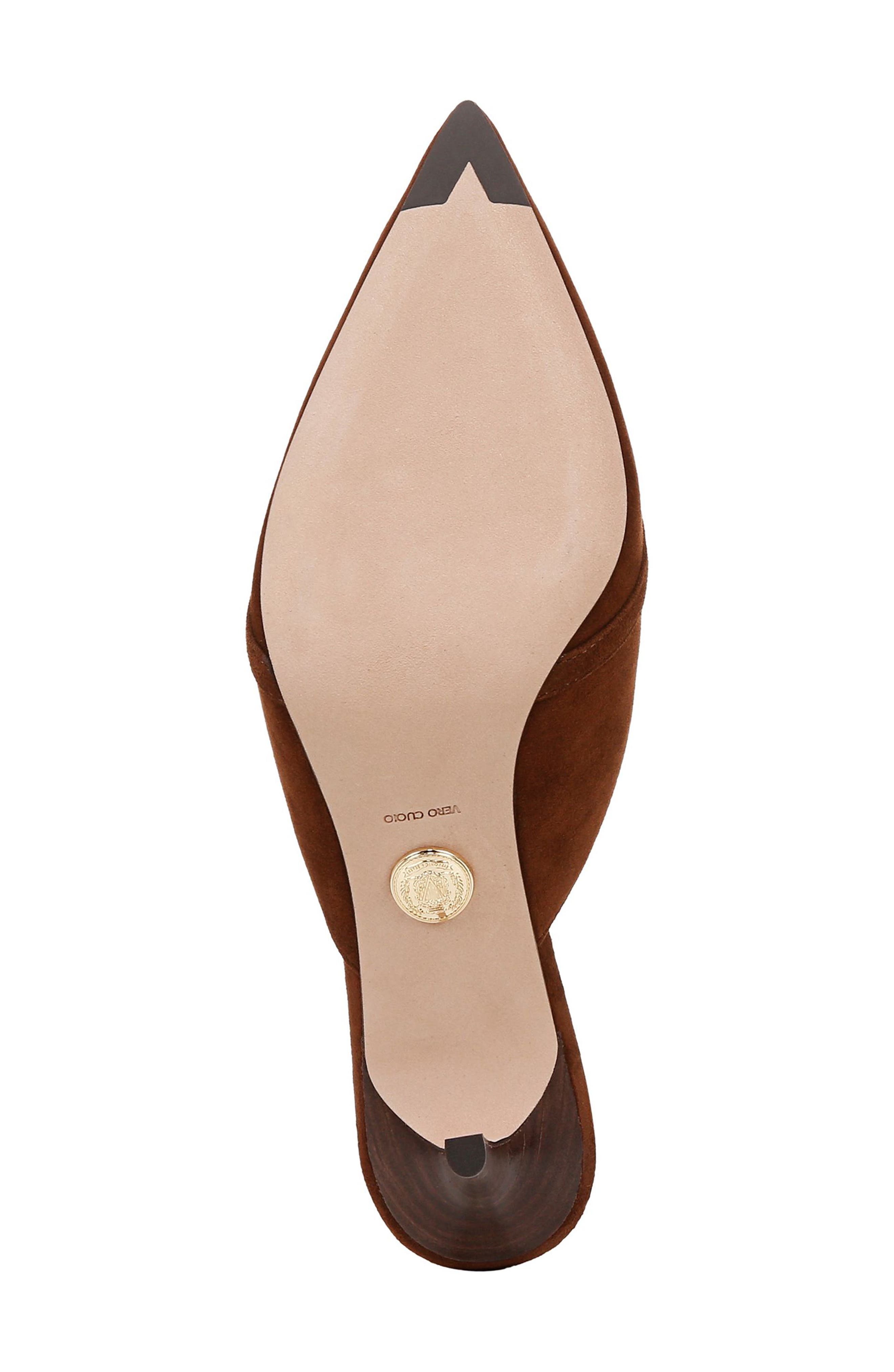 Veronica Beard Leslie Pointed Toe Bit Loafer Mule, Alternate, color, Cedar