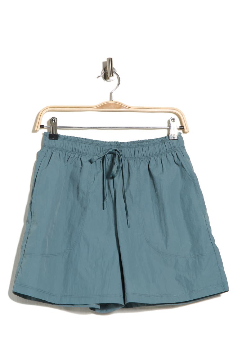 Breakaway Crinkled Long Shorts, Alternate, color, BLUE GOBLIN