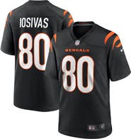 Nike Men's Nike Andrei Iosivas  Black Cincinnati Bengals Team Game Jersey
