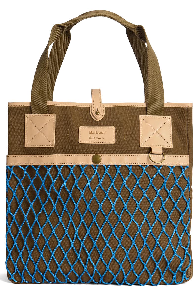 Barbour x Paul Smith Tote, Main, color, Dark Sand