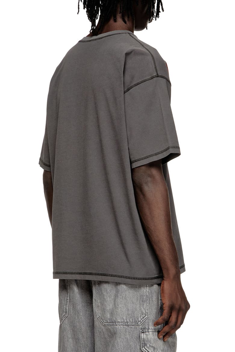 T-Boxt-T5 Logo Cotton Graphic T-Shirt, Alternate, color, GRAVEL GREY
