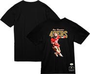 Mitchell & Ness Men's Mitchell & Ness Jerry Rice Black San Francisco 49ers Sideline Retired Player T-Shirt