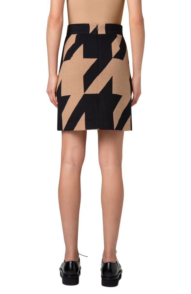 Akris punto Houndstooth Skirt, Alternate, color,