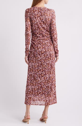 Charles henry floral wrap dress online