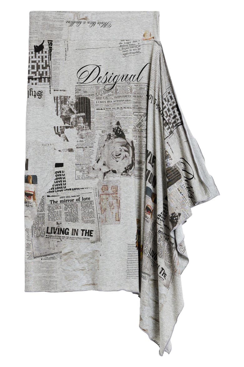 Handkerchief Hem Skirt, Alternate, color, GRAY