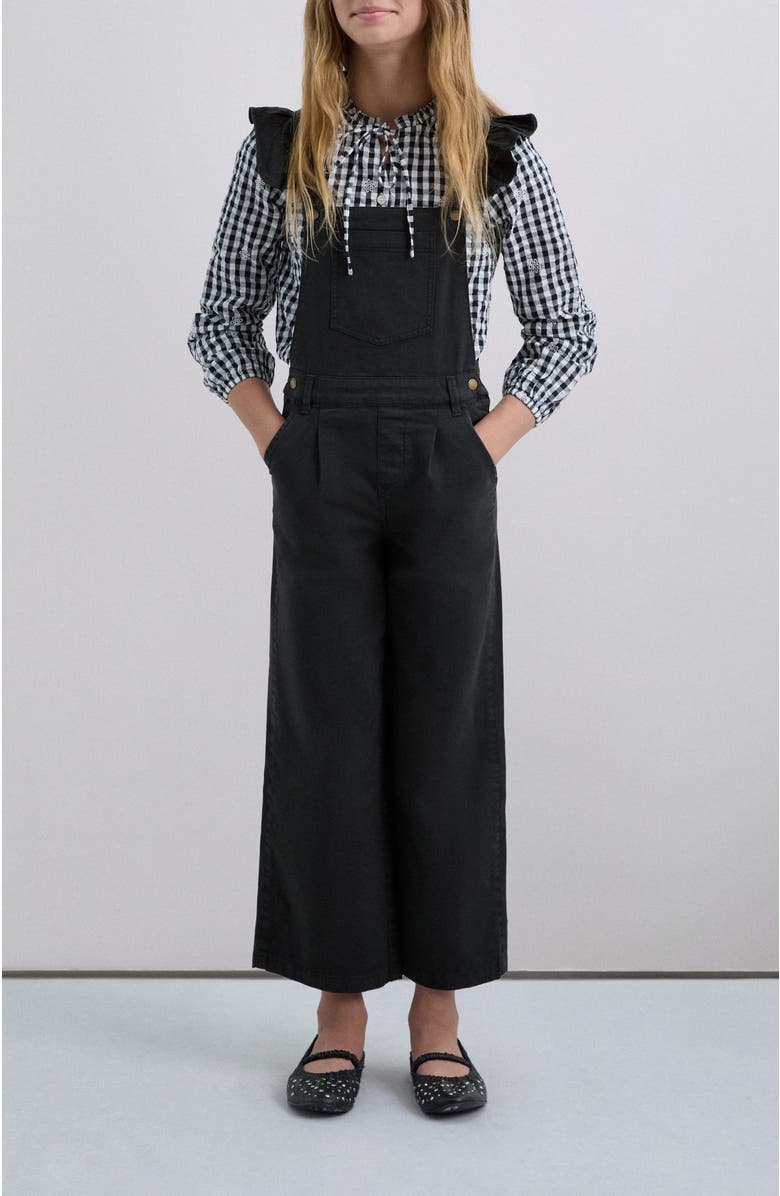 Scalpers Smart Dungaree Girls, Alternate, color, Anthracite