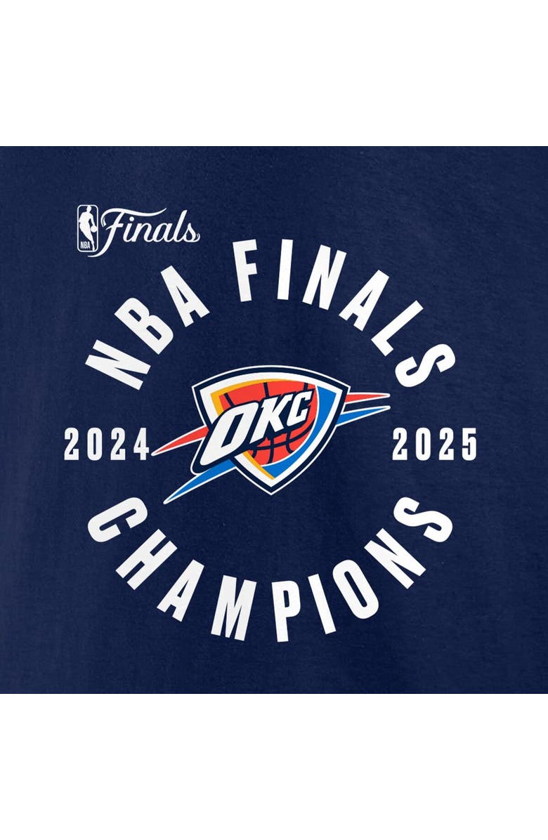 FANATICS Men's Fanatics Navy Oklahoma City Thunder 2025 NBA Finals Champions Offensive Rebound T-Shirt, Alternate, color, Navy