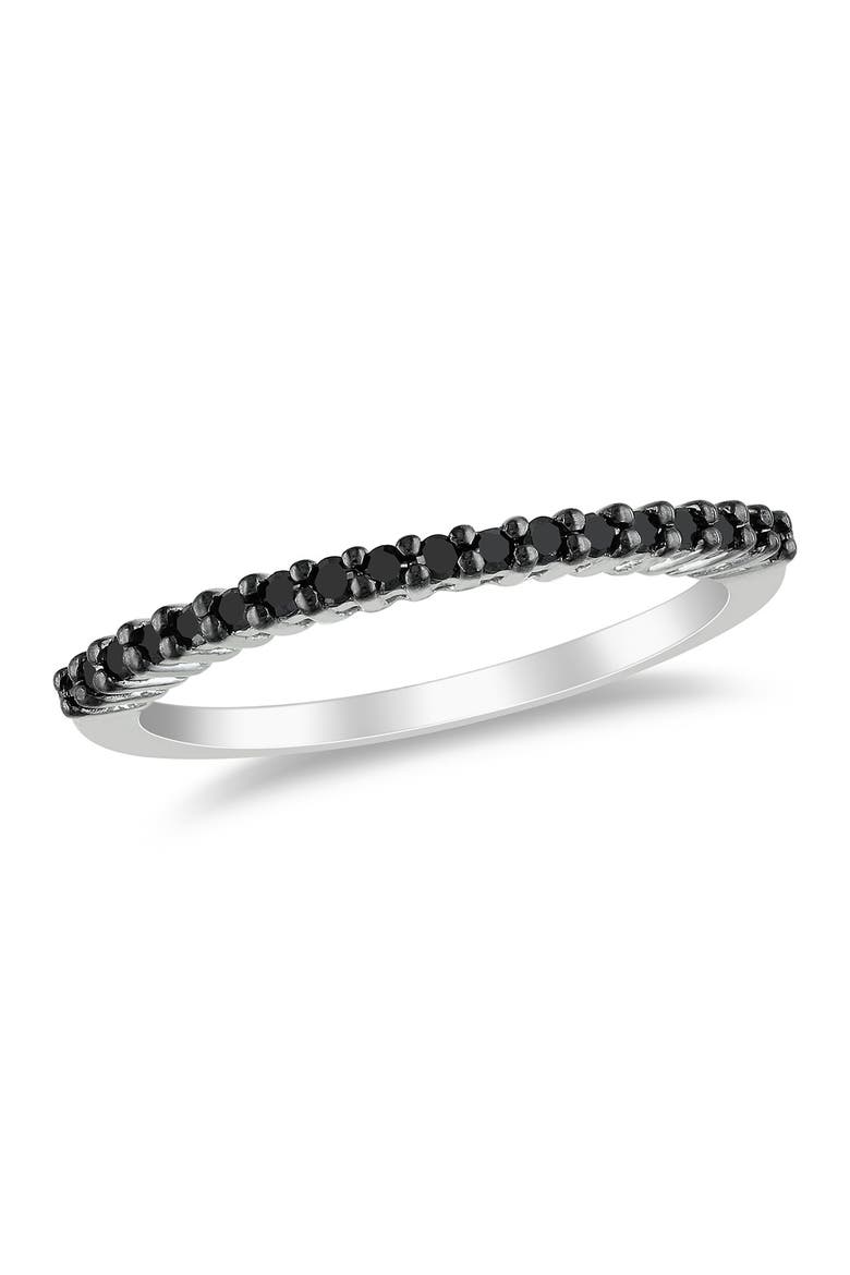 Black Diamond Anniversary Ring, Main, color, BLACK