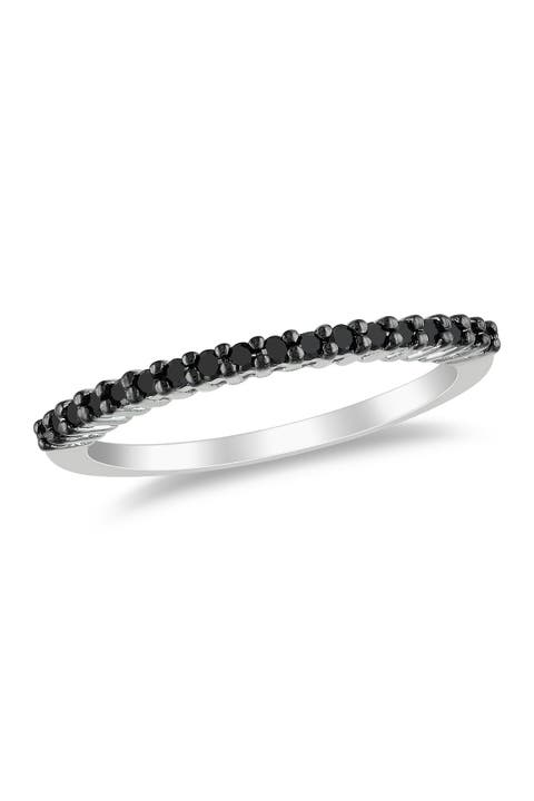 Black Diamond Anniversary Ring