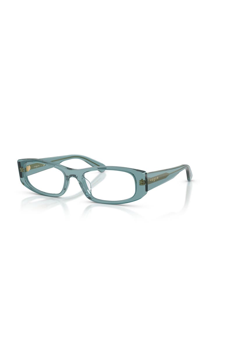 53mm Rectangle optical glasses, Main, color, Blue