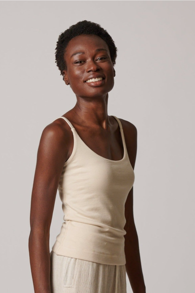 Womens Tank Top, Main, color, Cream