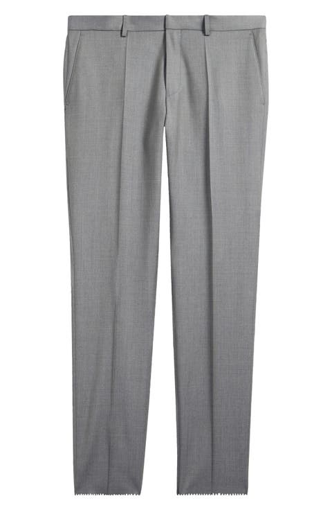 Genius Slim Fit Flat Front Wool Dress Pants