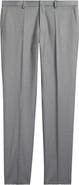 BOSS Genius Slim Fit Flat Front Wool Dress Pants