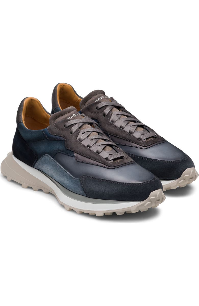 Magnanni Onyx Water Resistant Sneaker, Main, color, Navy And Grey