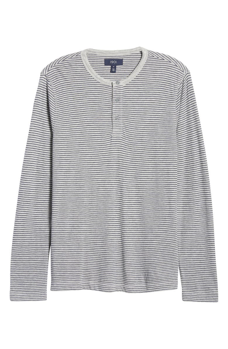 1901 Yarn Dye Stripe Henley, Alternate, color,
