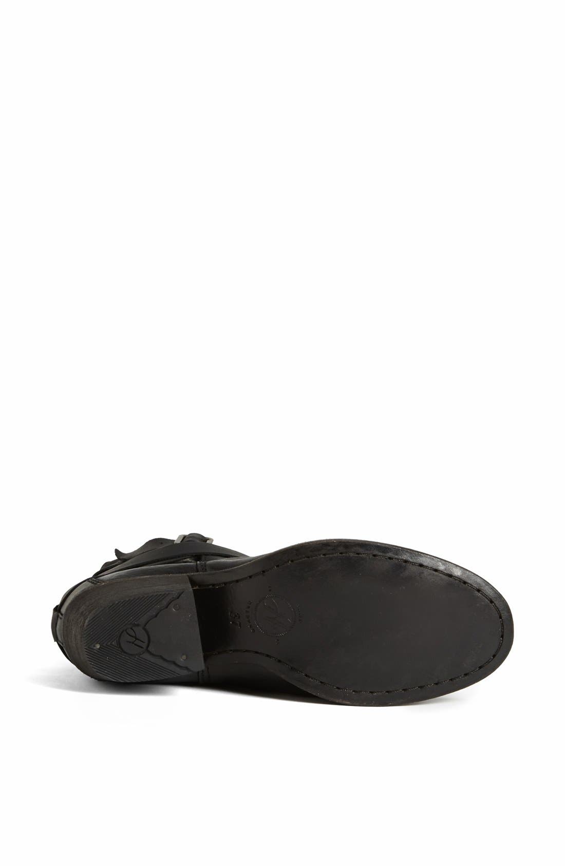 'Horrigan' Belt Wrapped Bootie, Alternate, color, NOIR