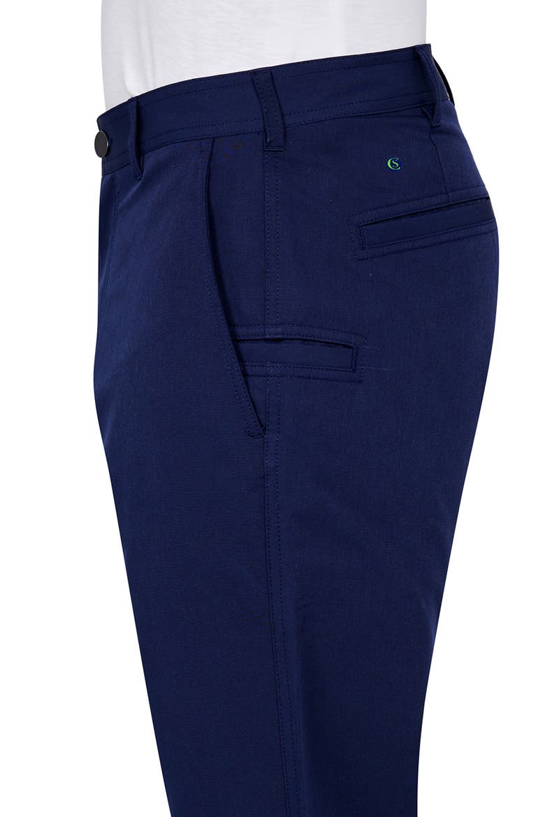 Regular Fit Solid Flat Front Recycled Performance Golf Pants, Alternate, color, MIDNIGHT