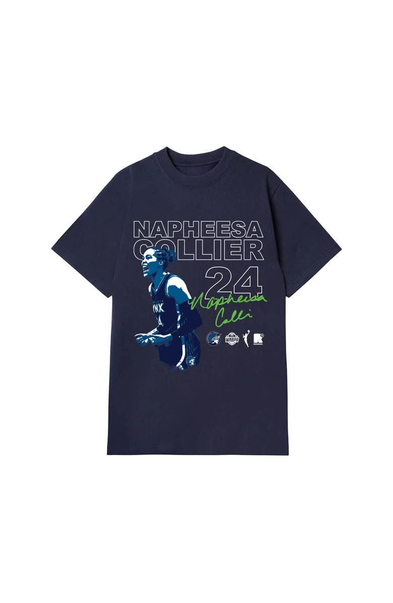 round21 Unisex round21 Napheesa Collier Navy Minnesota Lynx Player Graphic T-Shirt, Alternate, color, Navy