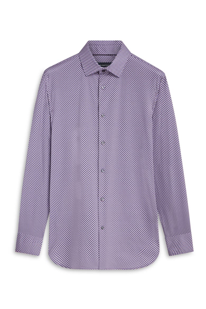 James OoohCotton® Geometric Print Stretch Cotton Button-Up Shirt, Main, color, LAVENDER