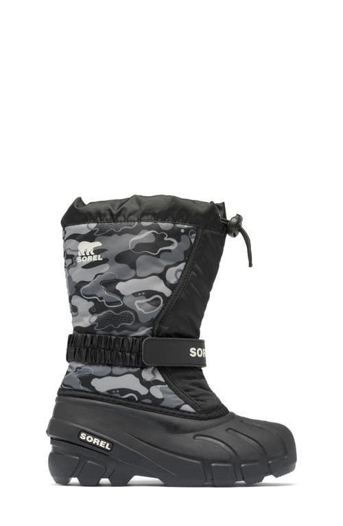 Sorel Kids' Flurry Water Resistant Snow Boot In Black