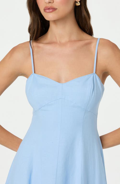 Astr The Label Linen Blend Midi Dress