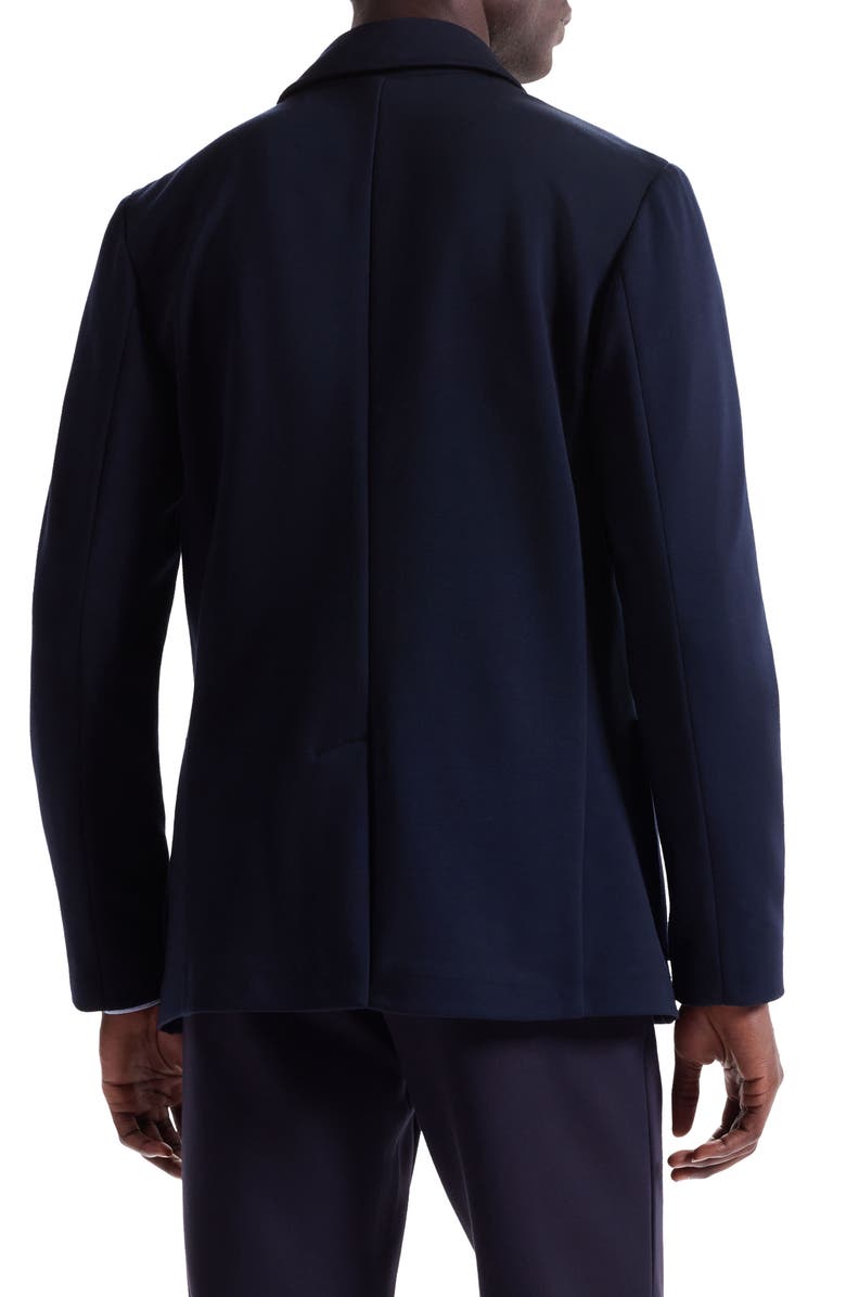 Bugatchi Soft Touch Solid Knit Blazer, Alternate, color, Navy