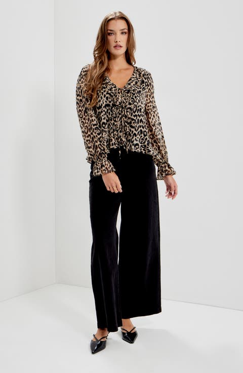 Janelle Printed Chiffon Blouse