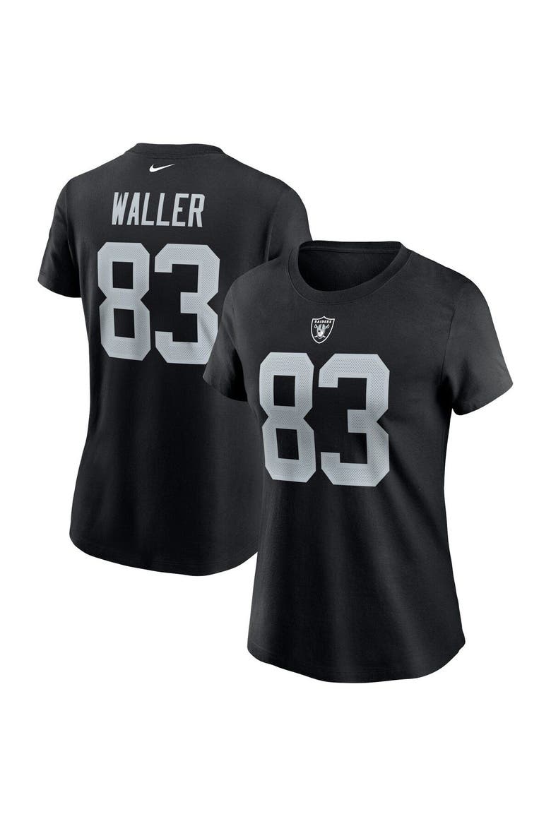 Women's Nike Darren Waller Black Las Vegas Raiders Name & Number T-Shirt, Main, color, Black