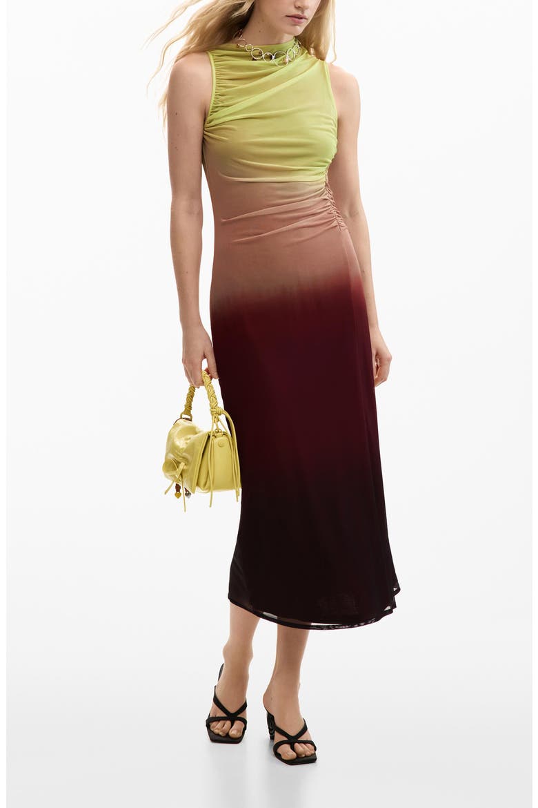 Ombré Sleeveless Dress, Main, color, WATER GREEN