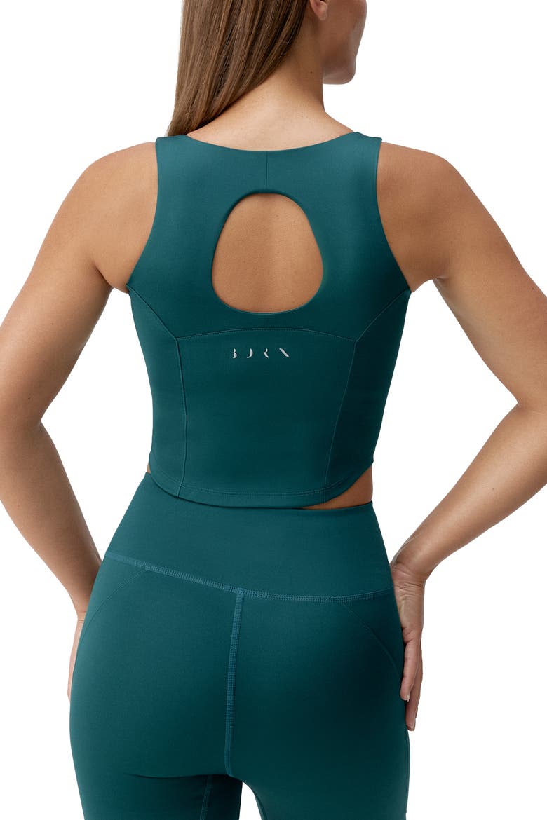 Godo Medium Support Performance Sport Top, Alternate, color, Deep Green