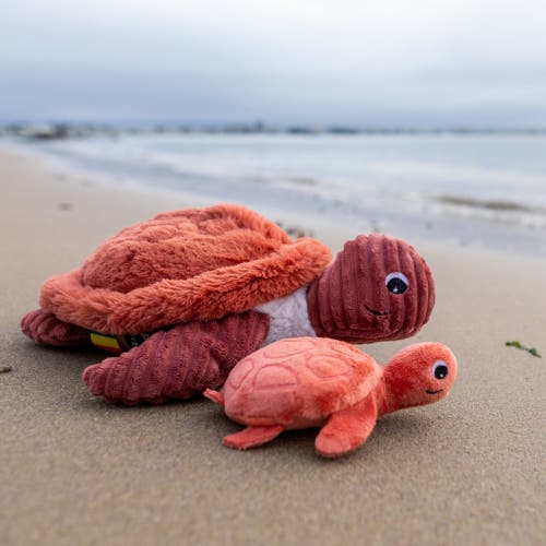 Shop Les Ptipotos Sea Turtle Mom & Her Baby (medium)
