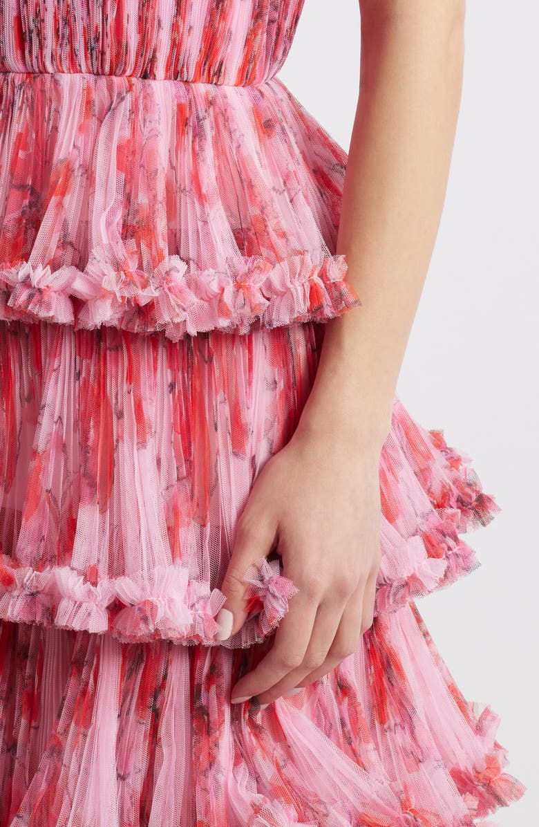 Hutch Plissé Ruffle Tiered Sleeveless Maxi Dress, Alternate, color, 