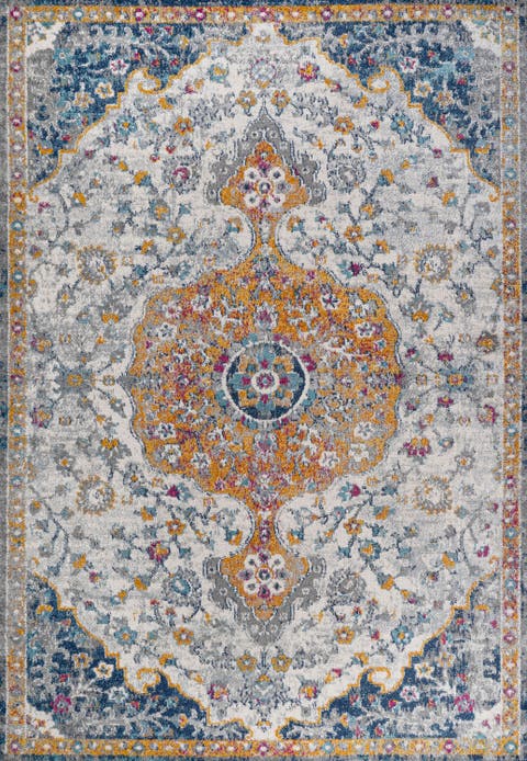 Lorena Ornate Boho Medallion Area Rug