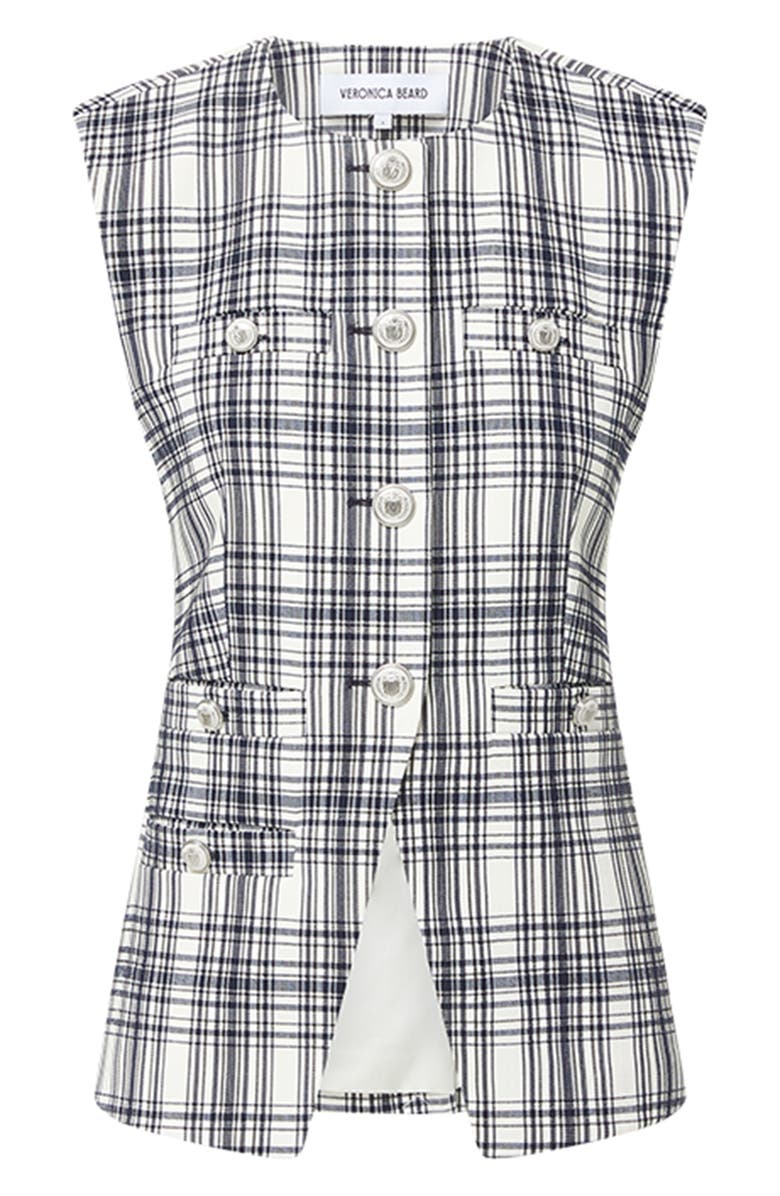 Veronica Beard Tamara Plaid Vest, Main, color, 