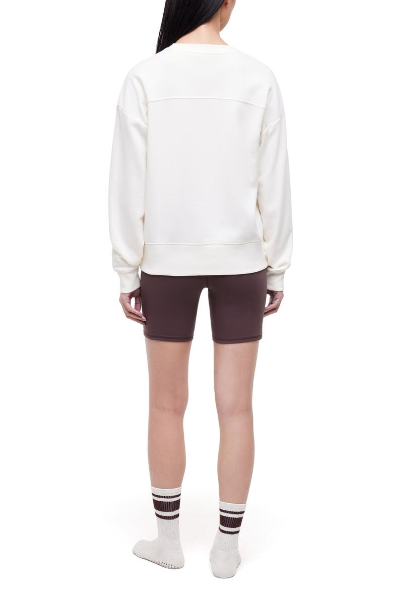 Nadine Sweatshirt, Shorts & Socks Set, Alternate, color, EGRET/SEAL BROWN/SUGAR