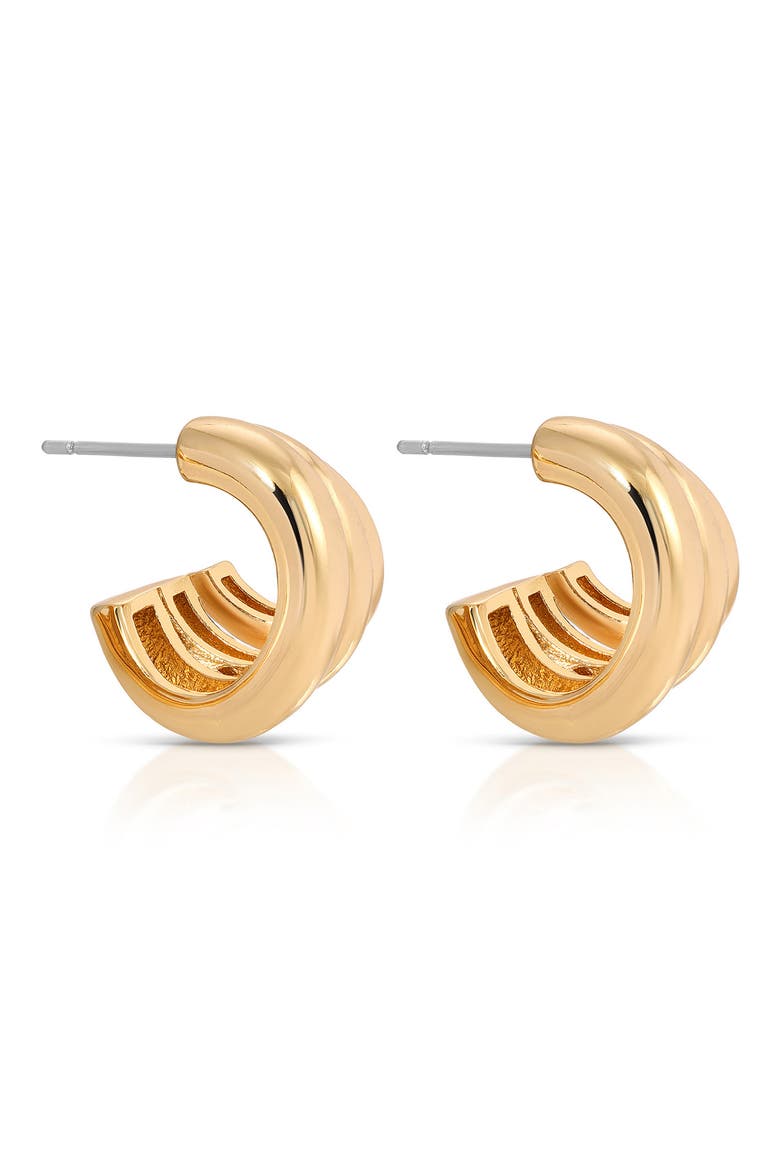 Rooted Vines Small Hoop Earrings, Alternate, color, GOLD