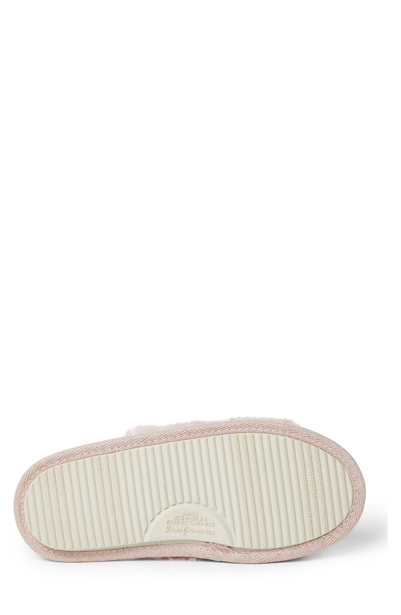 Novelty Faux Fur Bridal Slide, Alternate, color, PALE MAUVE
