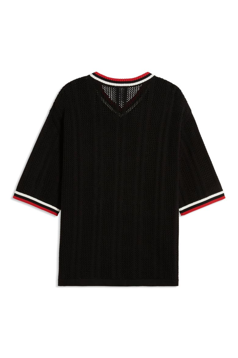 x NAHMIAS Oversize Knit Soccer Jersey, Alternate, color, PUMA BLACK