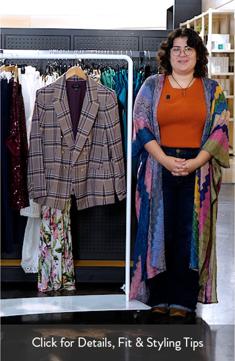 Plaid Double Breasted Jacket, sales video thumbnail