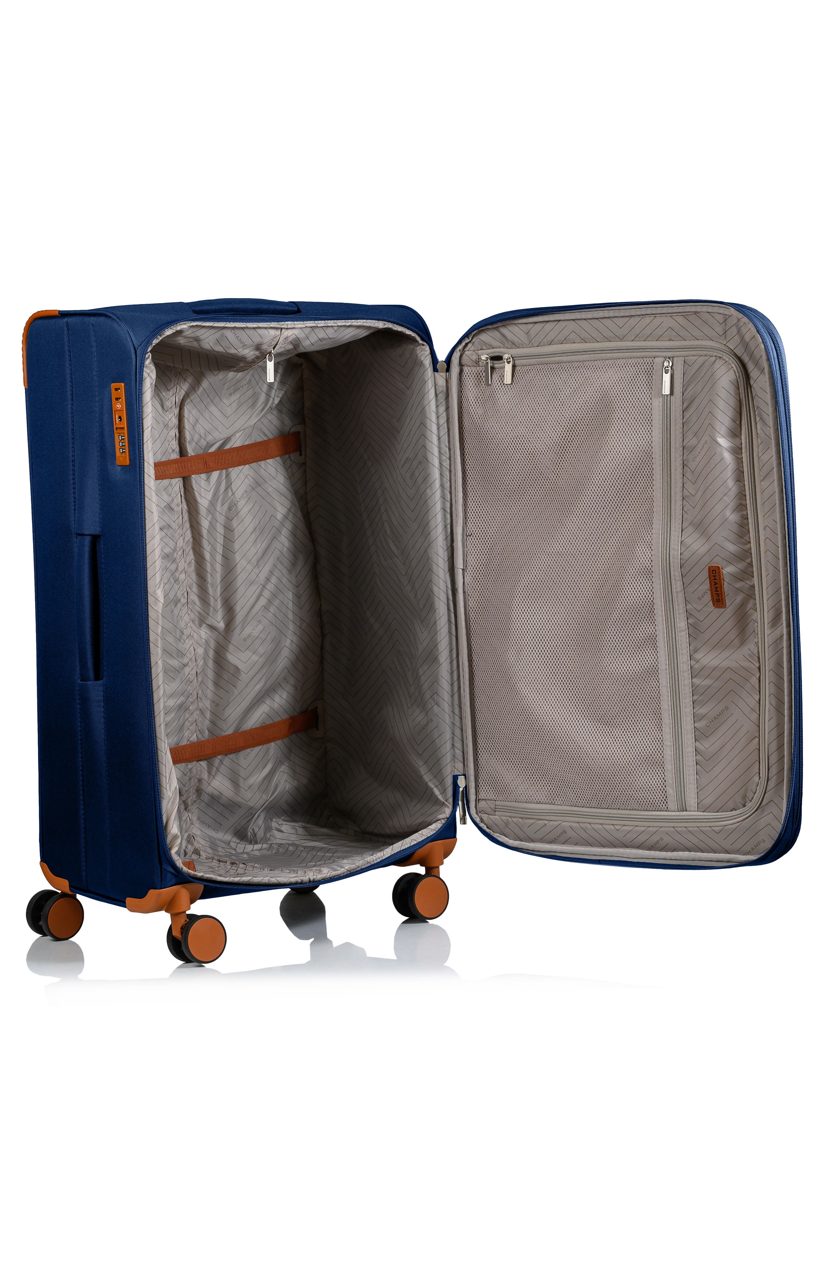 CHAMPS Classic 3-Piece Luggage Set, Alternate, color, Navy