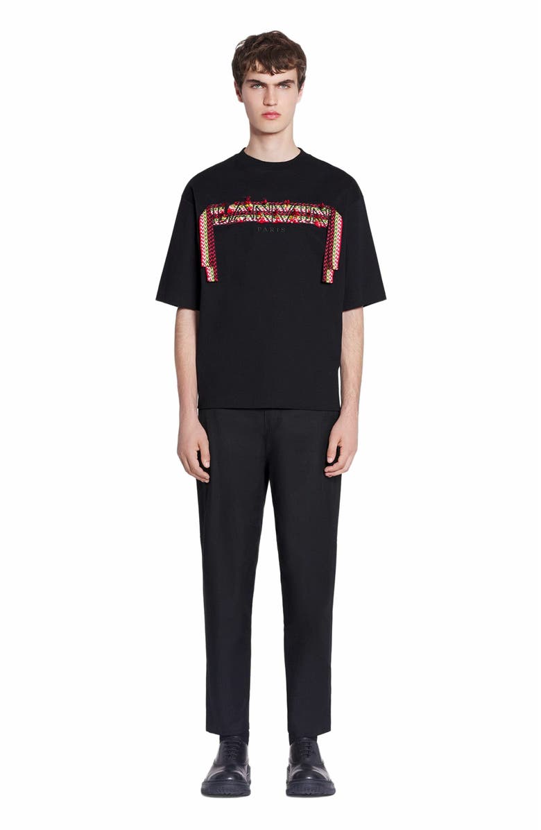 Lanvin Curb Lace Lanvin Oversized T-Shirt, Main, color, 