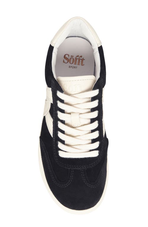 Söfft Ramsie Suede Sneaker In Black/off White