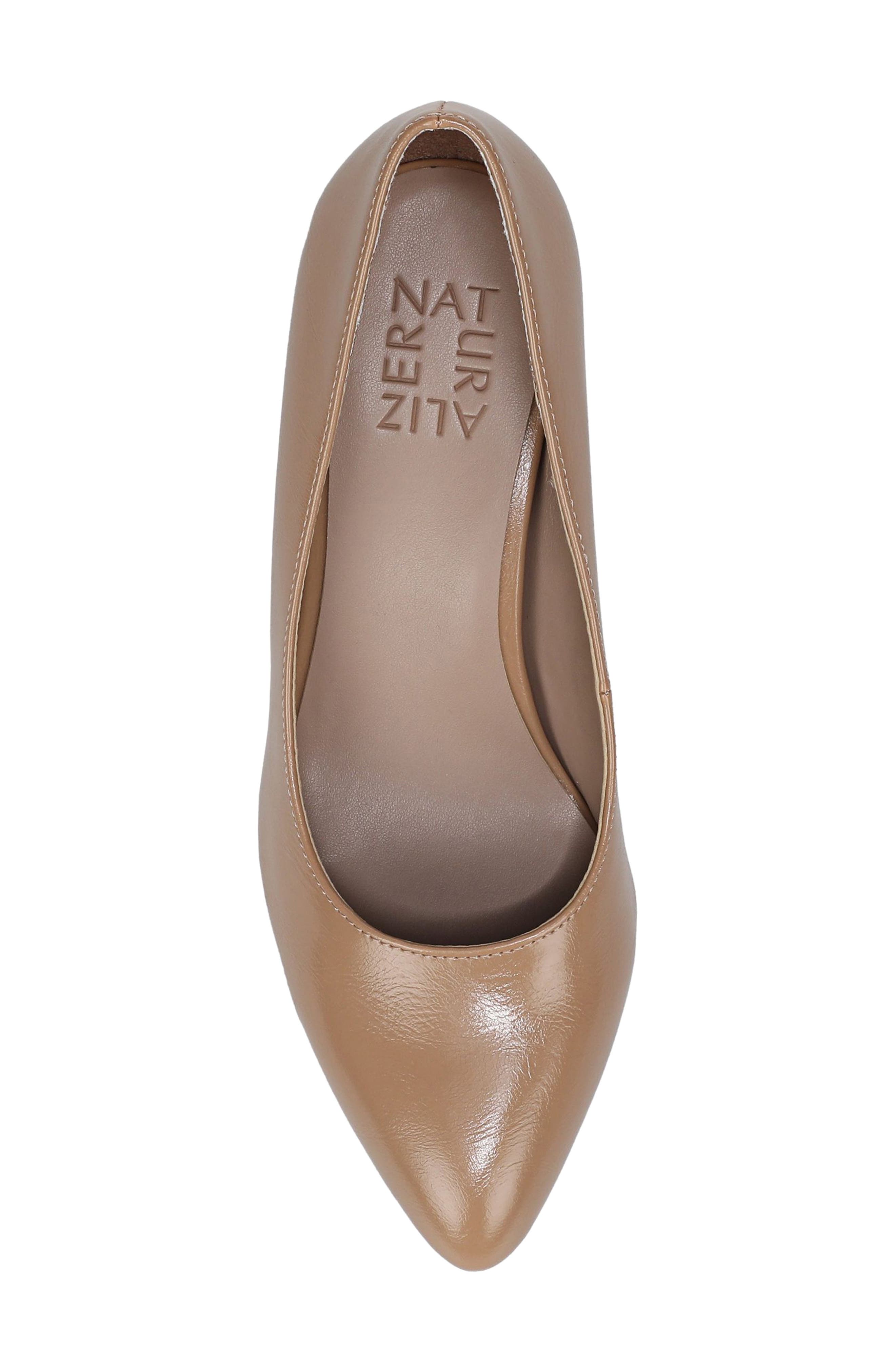 Flora Pump, Alternate, color, TAUPE FAUX LEATHER