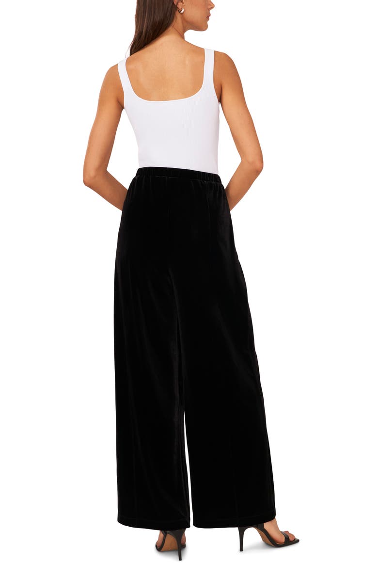 Halogen<sup>®</sup> Wide Leg Velvet Pants, Alternate, color,