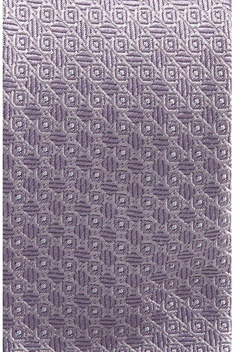 Jacquard Silk Tie, Alternate, color, MED PINK