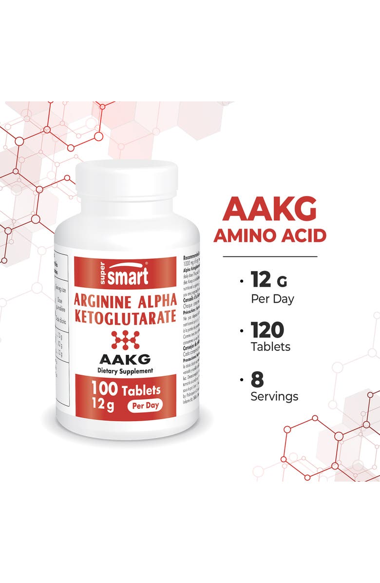 SuperSmart Arginine Alpha Ketoglutarate, Alternate, color,