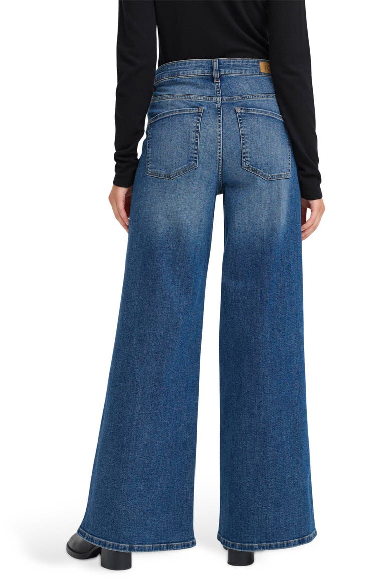 High Waist Wide Leg Jeans, Alternate, color, MEDIUM BLUE
