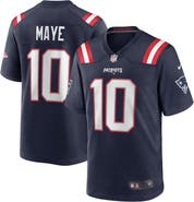 Nike Men's Nike Drake Maye Navy New England Patriots  Player Game Jersey