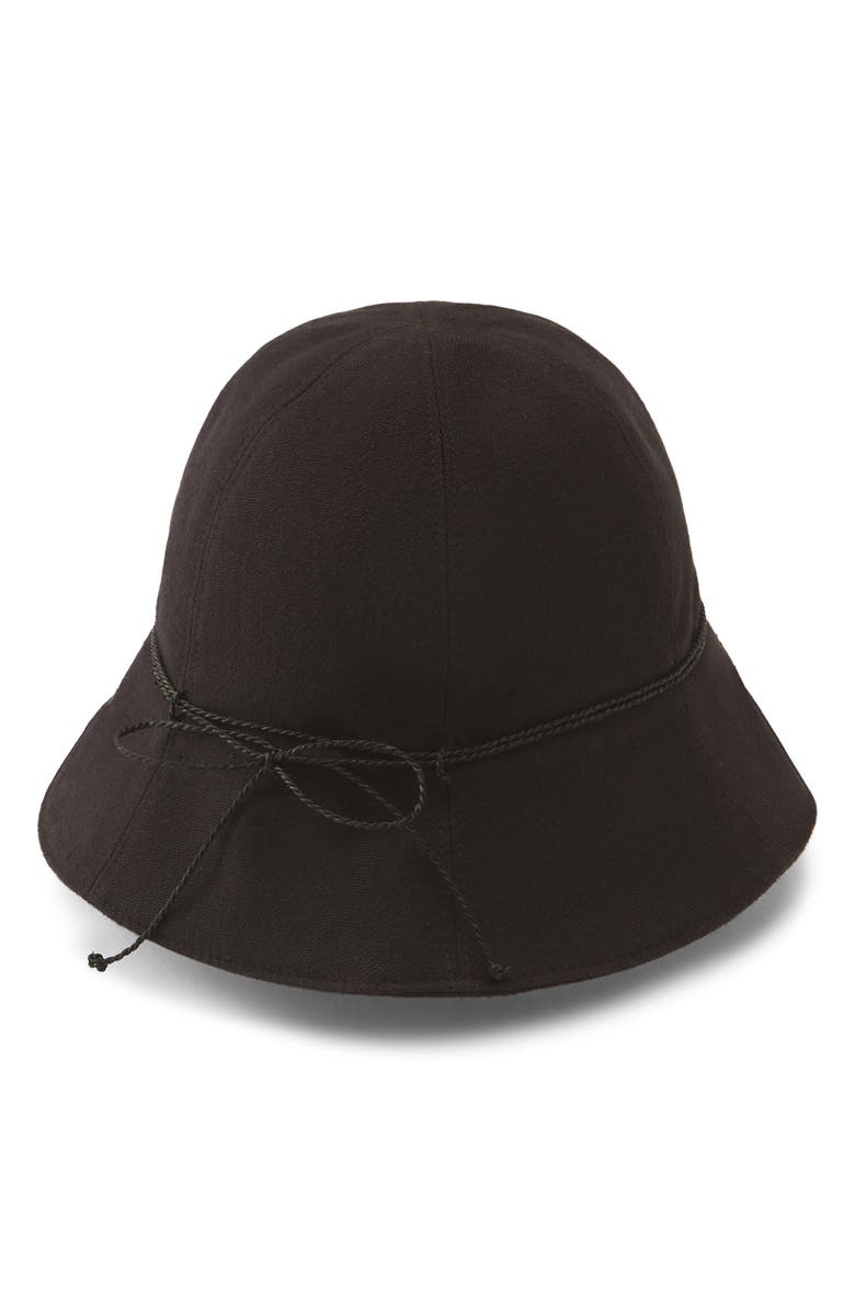 Helen Kaminski Cotton Cloche, Main, color, Black